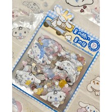 Kağıt Gemi Sanrio Karakteri Cinnamoroll 25 Yaprak Pet Sticker Set Mavi