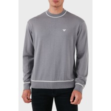 Emporio Armani  Yün Regular Fit Bisiklet Yaka Kazak Erkek Kazak 6D1MXH 1mjlz F625