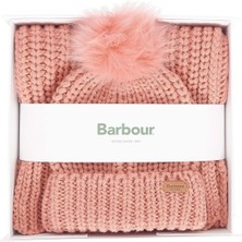 Barbour Saltburn Bere & Atkı Seti PI35 Pink