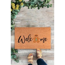 Karmat Welcome, Kurabiye Adam, Figür, Iç ve Dış Kapı Önü Paspası, Dijital Baskı Paspas