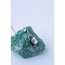 Mirey Locked Silver Çelik Kolye