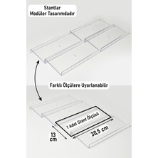 Color House 4 Adet Çekmece Içi Baharatlık Düzenleyici Stant Mutfak 30 cm x 13 cm Organizer (Kavanozları Hariçtir) z305