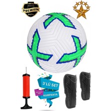 ALASTOR Orijinal Futbol Topu 3'lü Set Sert Dikişli Futbol Topu Zemin Halı Saha Çim Saha Futbol Topu Tekmelik (Dizlik)ve Pompa Dahildir.