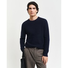 Gant Erkek Lacivert Regular Fit Bisiklet Yaka Kazak 8050220.433