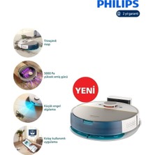 Philips Titreşimli Paspas,ultra Yüksek Emiş Gücü Aqua Islak ve Kuru 7000 Serisi Temizlik Robotu 180DK Kadar Temizlik, 5000 Pa Emiş Gücü, Ulaşılması Zor Alanları Da Temizler