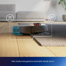 Philips Günlük Zahmetsiz Islak ve Kuru Derinlemesine Temizlik 7000 Islak Kuru Robot Süpürge, 5000 Pa,titreşimli Mop,sert Zemin ve Halıya Uygun Wi-Fi Ile Telefon ile Kontrol+Temizlik Seti