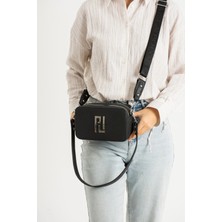 Just Polo Kadın Siyah Küçük Boy 2 Bölmeli El ve Omuz ÇANTASI-BD6016-EBATLAR:13X20