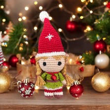 Paris Organik Oyuncak Elf Kız Amigurumi Figür Anahtarlık