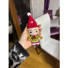 Paris Organik Oyuncak Elf Kız Amigurumi Figür Anahtarlık