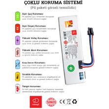 Robogil 360 S7 2600MAH Bataryası Uyumlu Robot Süpürge Pili A2606M-ROBOGİL 360-005