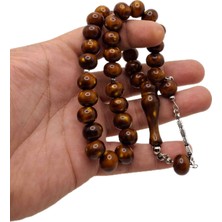 Han Ticarethane Kahverengi Yassı Model Toz Kehribar Tesbih