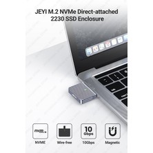 JEYI 2230 M.2 Nvme SSD Kutusu Type-C 3.2 10Gbps Süper Hızlı Manyetik Mıknatıs Son Nesil Teknoloji