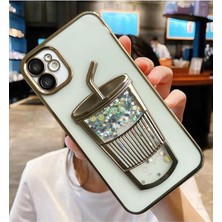 3gen Case Apple iPhone 11 Uyumlu 3D Bardak Hareketli Sulu Yıldızlar Meyve Temalı Lens Korumalı Lazer Kılıf