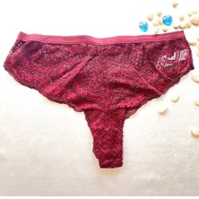 Dantelli Brezılıan Külot - Bordo 38-40 B
