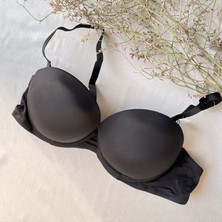 Mikro Dolgulu Sütyen / Siyah 80-B