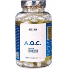 Swiss Aoc (Arginine Akg +L-Ornitin Hcl +Citrulline Malate) 180 Kapsül