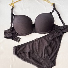 Karaz 2526 Küçük Petek Sütyen Takım Dolu Kap - Siyah 85-B