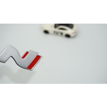 Dk Tuning Hyundai N Line Bagaj 3m 3D Gri Kırmızı Logo Amblem Rozet