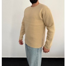 Tonrise Erkek Lazer Kesim Içi Şardonlu Hafif Kalın Oversize Bol Kesim Sweatshirt