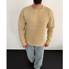 Tonrise Erkek Lazer Kesim Içi Şardonlu Hafif Kalın Oversize Bol Kesim Sweatshirt