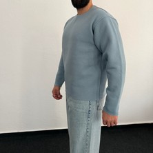 Tonrise Erkek Lazer Kesim Içi Şardonlu Hafif Kalın Oversize Bol Kesim Sweatshirt