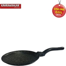 Mediterian Helegra Döküm 26 cm Siyah Krep Tavası