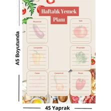 Minika Sticker Haftalık Yemek Programı