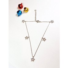 Keskin Gümüş Gümüş Su Yolu Işıltılı Kutup Yıldızı Tasarım Kadın Şans  Bileklik Öğretmenler Günü Hediye