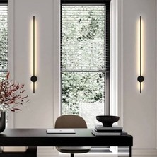 Mediterian Rod 70 cm  Samsung LED Duvar Aplik Çubuk Siyah Gün Işığı