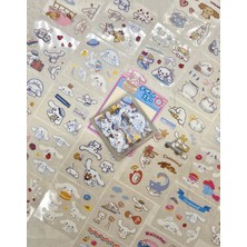 Kağıt Gemi Sanrio Karakteri Cinnamoroll 25 Yaprak Pet Sticker Set Pembe Paket