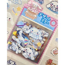 Kağıt Gemi Sanrio Karakteri Cinnamoroll 25 Yaprak Pet Sticker Set Pembe Paket