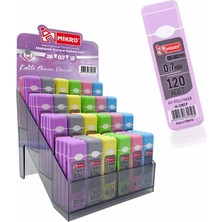 Mikro 120 Adet 0.7 mm 2B Kalem Ucu Renkli Seçeneklerle Kullanıma Uygun