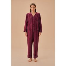 Suwen Tall Gömlek Yaka Pijama Takımı