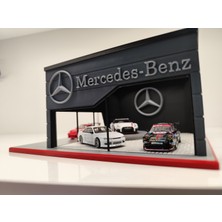 Tech Trade Mercedes Diecast Showroom Garaj Diorama 1:64 Ölçek