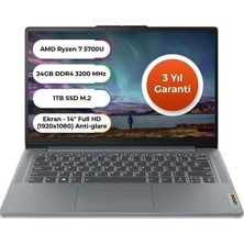 Lenovo Ideapad 1 Amd Ryzen™ 7 5700U 24 GB 1 TB SSD Freedos 14 Inç 82R3008VTX-24