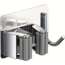 Microcase 2in1 Yapışkanlı Duvara Monte Mop ve Havlu Eşya Tutucu ASKILIK-AL4800
