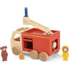 - Wooden Fıre Truck - Ahşap Itfaiye