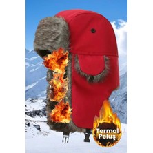 Tezzgelsin  Termal Peluş Kürklü Pilot Şapka