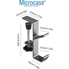 Microcase Ayarlanabilir Çift Başlı Masaya Monte Metal Taşıyıcı AL4788