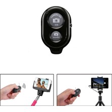 Microcase Tripod ve Selfie Çubuğu Için Bluetoothlu Uzaktan Fotoğraf Çekim Kumandası Siyah