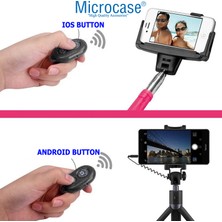 Microcase Tripod ve Selfie Çubuğu Için Bluetoothlu Uzaktan Fotoğraf Çekim Kumandası Siyah