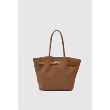 Bag Flower Italy Süet Omuz Çantası