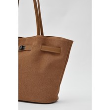 Bag Flower Italy Süet Omuz Çantası