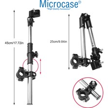 Microcase Bisiklet Bebek Arabası Için Katlanabilir Ayarlanabilir Şemsiye Tutucu - AL4815 Mdl-D