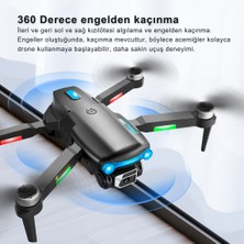 Piha S98 Drone Fırçasız Motor 2 Batarya ile 30 Dakika Uçuş Süresi Wifi 1080P Hd Çift Kameralı Işıklı Taşıma Çantalı