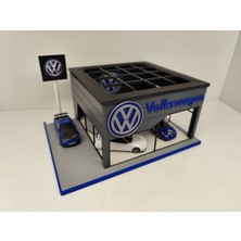 Vw Volkwagen Diecast Showroom Garaj Diorama 1:64 Ölçek