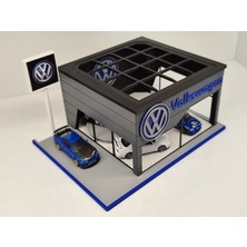 Vw Volkwagen Diecast Showroom Garaj Diorama 1:64 Ölçek