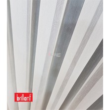 Brillant Ütü Istemez Ağır Gramajlı Kırışmaz Balık Sırtı Desen 1/3 Sık Pileli Tül Perde