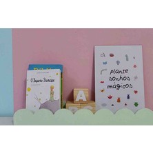 3lü Makaron Renkli Bebek ve Çocuk Odası Montessori Raf