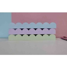 3lü Makaron Renkli Bebek ve Çocuk Odası Montessori Raf